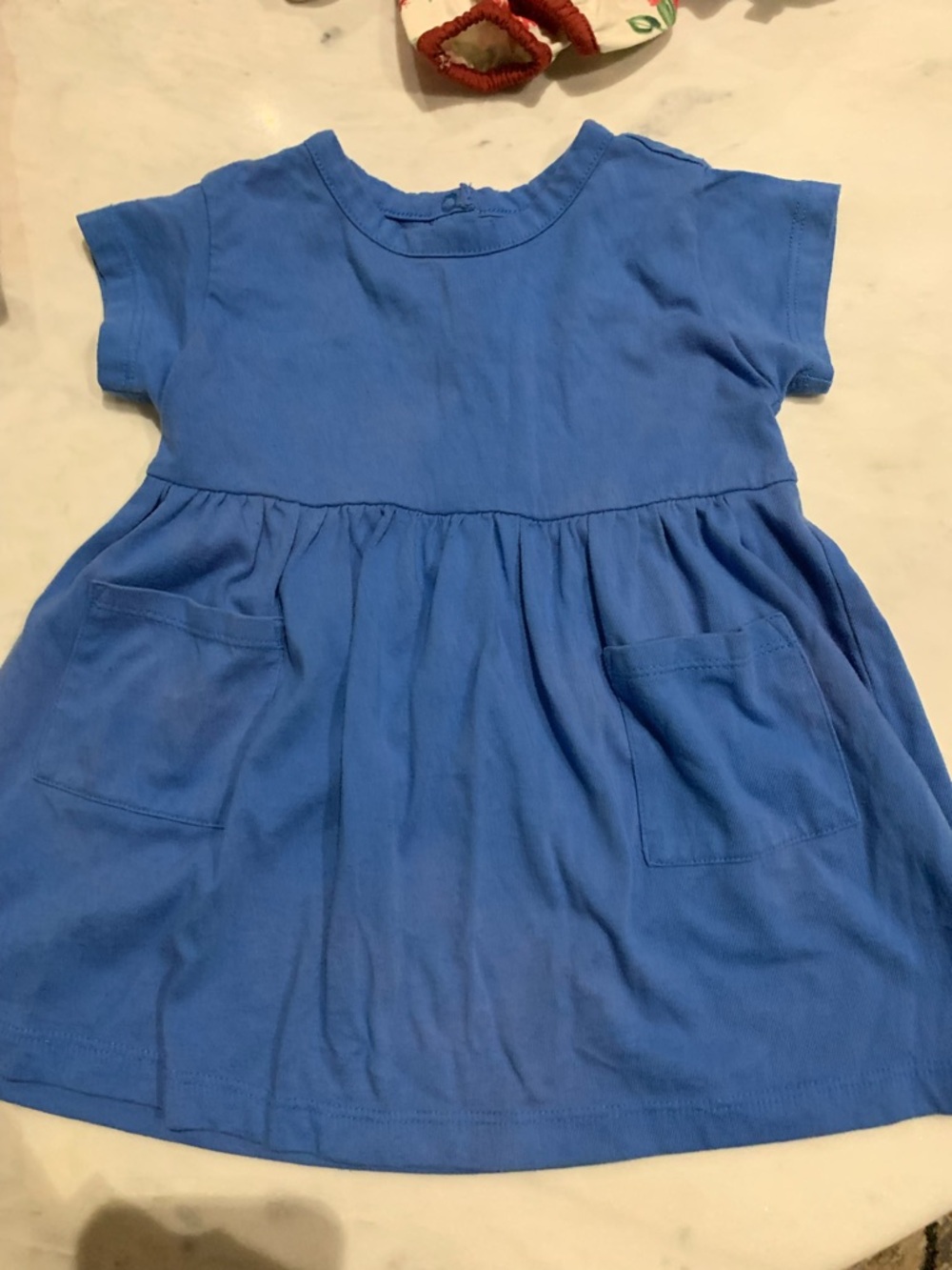 Primary blue dress